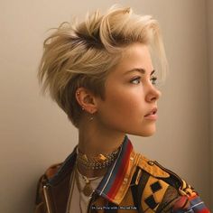 Layered Haircuts For Wavy Hair, Short Punk Hair, Shoulder Haircut, Longer Pixie Haircut, Long Pixie Hairstyles, Short Shag Haircuts, Hair Pixie, Haircuts For Wavy Hair, Punk Hair