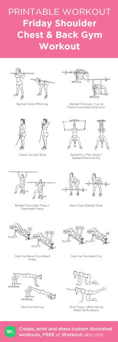 the printable workout poster shows how to do an absormoise and push up