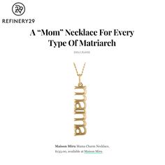 I designed our Mama Charm Necklace to celebrate the strength of moms everywhere. By itself, mama is a declaration of identity, but this necklace is really a way to celebrate what's special about her. Pair it with a charm that uniquely reflects her. For the mom who's also your BFF, an itty bitty heart ❤️ - a playful way to say "I heart you." For the mom who's always looking after you, an evil eye 👁️ for luck and protection. For the mom who's always been your biggest cheerleader, a lightning bolt Modern Necklaces For Everyday Mother's Day, Anniversary Necklace With Paperclip Chain For Mother's Day, Everyday Paperclip Chain Jewelry For Mother's Day, Ear Party, Goddess Necklace, Friendship Jewelry, Look After Yourself, Mom Necklace, Itty Bitty