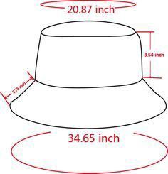 the size and measurements of a bucket hat