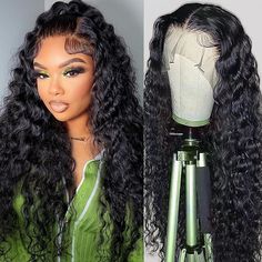 PRICES MAY VARY. 【Deep Wave Wigs Human Hair Material】13X4 Deep Wave Human Hair Wigs Unprocessed 100% Brazilian Virgin Human Hair, Soft, Clean and Comfortable against Skin. 【Wigs Quality】180% Density Deep wave Lace Front Wigs Human Hair, Full and Thick, Natural Hairline Pre-Plucked Human Hair, True to Length, Shedding Free, Tangle Free, Can Make Side Part, Middle Part, Ponytail&Bun, You Can Do Any Style You like. 【Cap Size】13X4 Deep Wave Glueless Wigs Human Hair Average Cap (21.5"-22.5"), Suitabl Deep Wave Lace Front Wigs, Ponytail Bun, Lace Front Wigs Human Hair, Cheap Human Hair, Remy Human Hair Wigs, Curly Human Hair Wig, Wigs Human Hair, Lace Closure Wig, Headband Wigs