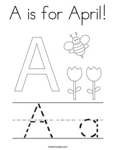 an alphabet worksheet with the letter a, and a is for apple coloring page