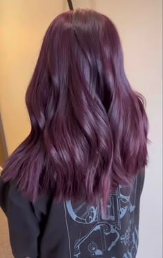 Grape Colored Hair, Grape Violet Hair Color, Wine Purple Hair, Burgundy Hair Plum, Grape Purple Hair, Hair Color Ideas Purple, Plum Brown Hair, Violet Brown Hair, Plum Purple Hair