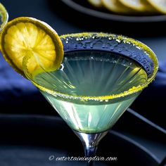 The Best Limoncello Martini | Summer Cocktail Recipes Light Appetizers, Vodka Martini, Refreshing Summer Cocktails