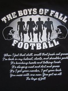 the boys of fall football t - shirt