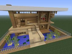 Minecraft Beach House, Bangunan Minecraft, Minecraft Modern