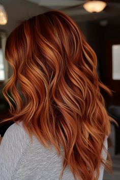 40+ Gorgeous Blonde Highlights Ideas To Try This Year - Flo's Blog Red Hair For Fall, Fall Red Hair, Red Hair With Highlights