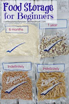 food storage for beginners with instructions