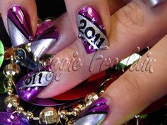 Ideas For Nails, January Nails, Fingernail Designs, Holiday Nail Designs, Nail Art Designs Diy, Christmas Nails Acrylic