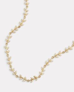 18K Yellow Gold Delicate Vine Necklace with Diamonds, 1.92 TCW16 Inches Style# YNDVNW Chill Wedding, Diamond Cluster Necklace, Vine Necklace, Vine Jewelry, Prom Necklaces, Prom Accessories, Plan My Wedding, Cluster Necklace, Dream Jewelry