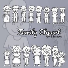 the family clipart is available for all ages and abilities to use on your project