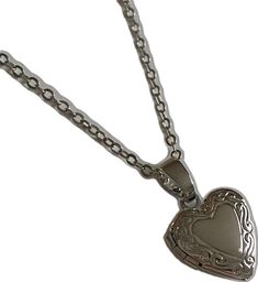 Silver Heart Locket, Heart Locket Necklace, Charm Necklaces, Heart Locket, Locket Necklace, Silver Heart, Chain Lengths, Locket, Rhodium Plated