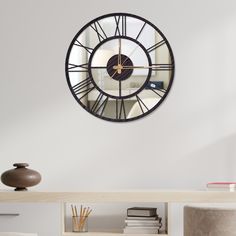 a clock that is hanging on the wall