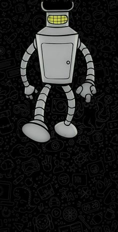 an image of a cartoon character on a black background