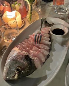 the fish is prepared and ready to be eaten at the restaurant or diner's table