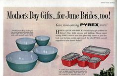 an advertisement for pyrrex's mother's day gifts