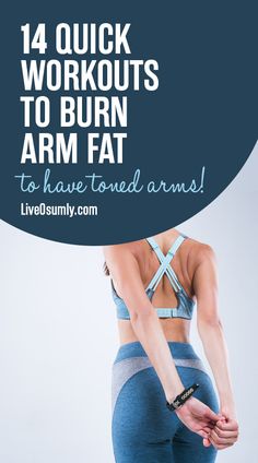 Follow these 14 best arm exercises that will help you shed the extra arm fat and build lean muscle quickly. #Fitness #Arms Quick Workouts, Yoga Training