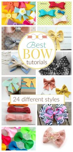 different types of bows are shown in this collage with the words best bow tutors