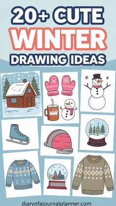 winter drawing ideas Drawing Ideas Winter, Winter Wonderland Drawing, Window Drawing Ideas, Winter Bujo, Drawing Ideas For Your Sketchbook, Ideas For Your Sketchbook, Winter Doodles, Winter Drawing Ideas