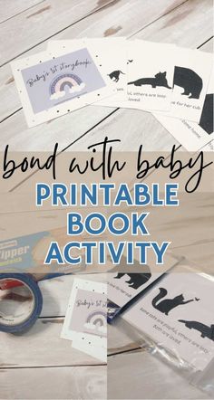 the printable book activity for baby to learn how to use scissors and other crafting materials