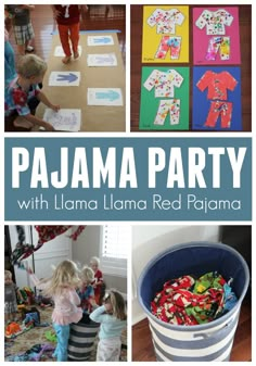 the pajama party with llama lamaa red pajama and other activities