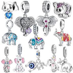 925 Sterling Silver Elephant series Pendant Charms Dangle Charms Reflection Charms Bracelet Pendant for fit Pandora Bracelet Silver Charm     Metal Stamp -    925,Sterling     Style -                  TRENDY     Charms Type -   Beads     Metals Type -     silver     Main Stone -      Zircon     Item Weight -    1.1-2.5g     ♡ MATERIALS：100% 925 Sterling Silver. ♡ PRACTICABILITY：Compatible with snake chain bracelet, fit for pandora bracelet and necklace. ♡ As A GOOD GIFT：A good gift for girlfriend, wife, family or best friend on Christmas, holiday, Valentine's Day, birthday or anniversary, etc. Return & Exchange : 1. Returns Accepted From Buyers Within 7 Days of Delivery. 2. Return Shipping Charges will be made by Buyers. Buyer are responsible for return postage costs. If the item is not re Silver Dangle Jewelry With Removable Charms, Silver Bracelets With Dangling Pendant Charms, Silver Bracelets With Dangling Charms, Sterling Silver Charms For Jewelry Making, Sterling Silver Bracelet Charms For Jewelry Making, Silver Bracelet With Dangling Charms, Sterling Silver Bracelets With Dangling Charms For Jewelry Making, Silver Bracelet With Removable Charms, Silver Bracelet Jewelry With Removable Charms