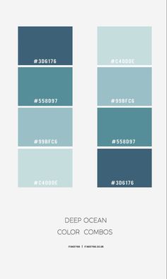 the color scheme for deep ocean colors