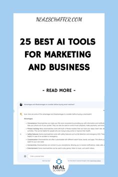 25 Best AI Tools for Marketing and Business Social Media Marketing Planner, Marketing Planner, Social Media Management Tools, Email Marketing Software, Social Media Marketing Tools, Digital Marketing Tools, Machine Learning Models, Deep Learning, Marketing Campaigns