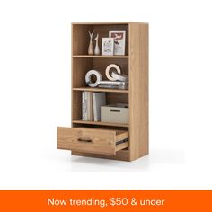 in stock Display Bookshelf, Bookshelf Storage, Pull Out Drawers, Bookcase Storage, Large Drawers, Open Storage, Diy Home Improvement, Storage Organizer, Cubbies