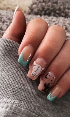 Country Acrylic Nails, Rodeo Nails, Cowboy Nails, Western Nails, Skull Nails, Country Nails, Cow Nails, Style Nails