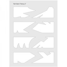 an image of the cut out pattern for a wall decoration with arrows in different sizes