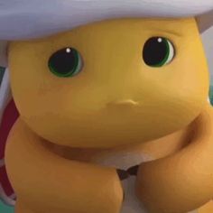 a close up of a pokemon pikachu wearing a hat and holding his hands on his chest