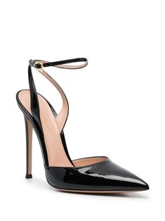 100% Cow Leather (, 100% Calf Leather) Luxury Office Heels With Removable Insole, Designer Ankle Strap Heels For Business, High-end Leather Heels With Round Toe, Luxury Calf Leather Closed Toe Heels, Pointed Sandals, Paint Shoes, Valentino Garavani Bag, Rossi Shoes, Saint Laurent Shoes