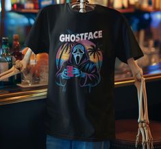 This ghostface Halloween t-shirt exudes spooky vibes perfect for Halloween celebrations. Made from high-quality cotton fabric, this unisex t-shirt provides year-round comfort and durability. The classic fit and crew neckline make it versatile for any casual or semi-formal occasion. Ideal for those who love Halloween and want to add a touch of scare to their wardrobe. Product features - Made from high-quality cotton fabric - Classic fit for comfortable wear - Suitable for Halloween celebrations - Ethically sourced and produced - Versatile for various occasions Care instructions - Machine wash: warm (max 40C or 105F) - Non-chlorine: bleach as needed - Tumble dry: medium - Do not iron - Do not dryclean Horror Ghost, Ghost Costume, Love Halloween, Spooky Vibes, Halloween Celebration, Halloween T Shirt, Halloween Tshirts, Costume Party, Unisex Shirt