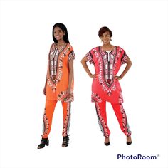 African Pant Set Two Piece Set: Top & Pant Size: One Size (Fits Up To 3x). This Two Piece Set Is Stretchy Comfortable & Easy: 95% Polyester, 5% Spandex Machine Wash In Cold Water. No Bleach. Tumble Dry Low. Iron As Needed. For Wholesale Orders Please Message Us. Casual Pants In A Matching Set, Casual Multicolor Long Pants Sets, Printed Sets With Relaxed Fit, Printed Relaxed Fit Sets, Casual Vacation Sets With Straight Pants, Casual Red Matching Set Bottoms, Multicolor Pant Set For Loungewear, African Pants, Print Pant