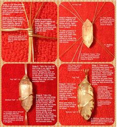 the instructions for how to make an ornament with wire and gold leaf beads