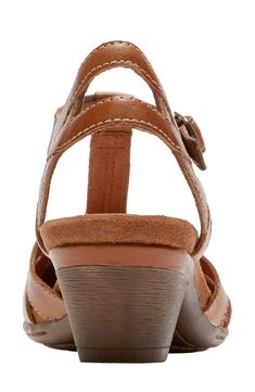 Crafted from sumptuous burnished leather, an airy, versatile sandal features delicate contrast stitching, pretty woven straps and an adjustable buckle closure for a custom fit. Style Name:Rockport Cobb Hill 'Aubrey' Sandal. Style Number: 966400. Leather Sandals With Penny Strap, Leather Sandals With Penny Strap For Spring, Leather Open Toe Sandals With Penny Strap, Leather Sandals With Penny Strap And Open Toe, Adjustable Sandals With Leather Lining For Spring, Adjustable Leather T-strap Sandals With Leather Footbed, Adjustable Open Heel T-strap Leather Sandals, Leather T-strap Slingback Sandals, Brown Leather Sandals With Penny Strap