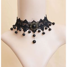 Gender:Women's; What's in the box:Necklace; Types:Accessories,Necklace; Holiday:Masquerade,Carnival,Halloween; Style:Steampunk,Punk  Gothic,Retro Vintage; Jewelry Type:Tattoo Choker Necklace; Material:Alloy; Characters:Goth Girl; Shipping Weight:0.03; Package Dimensions:12.010.03.0; Listing Date:11/15/2022 Black Lace Necklace, Tattoo Choker Necklace, Black Lace Choker, Lace Choker Necklace, Tattoo Choker, Gothic Chokers, Choker Collar Necklace, Halloween Necklace, Lace Choker