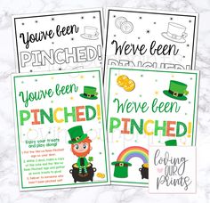 three st patrick's day printables for kids to make their own cards