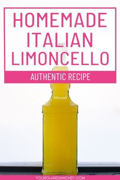 Authentic Italian Limoncello Helping An Alcoholic