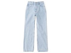 Abercrombie &, Fitch Curve Love 90s Relaxed - Women's Jeans : Light Clean : Flaunt your curves in these chic and simple Abercrombie Fitch Curve Love 90s Relaxed jeans. Relaxed fit. High-rise. Slim at the top with a wider leg silhouette. Built-in stretch for superior comfort. Belt loops. Zip-fly and button closure. Classic five-pocket styling. Light indigo wash and frayed hem. Full-length jeans. 99% cotton, 1% elastane. Machine wash, tumble dry. Imported. Measurements: Inseam: 31 in. Curve Love High Rise 90s Relaxed Jean, High Rise 90s Relaxed Jean, Light Denim Jeans, Abercrombie Jeans, Light Jeans, Fits Clothes, Cute Pants, Fall Capsule Wardrobe, Relaxed Jeans