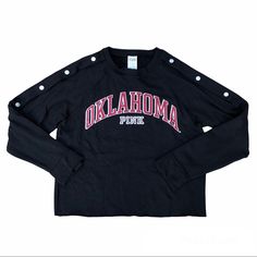 New With Tag. Size Small. Oversized Varsity Tops For Campus, Black Crew Neck Sweatshirt For Campus, Oversized Black College Style Top, Oversized Black Tops For College, Black Casual Sweatshirt For Campus, Casual Black Campus Sweatshirt, Black College Style Tops For Fall, Black Collegiate Tops For Fall, Black Collegiate Style Tops For Campus