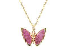 Zales Jewelry, Butterfly Collection, Sparkly Jewelry, Tourmaline Pendant, The Butterfly, Gold Pendant Necklace, Rose Cut, Earings Piercings, Gold Pendant