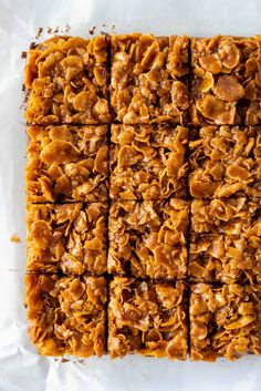 an image of granola bars cut into squares