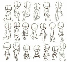 an animation character's head and body is shown in this drawing lesson for children