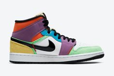 Wmns Air Jordan 1 Mid SE ‘Lightbulb’ Jordan 1 Mid Multicolor, Wmns Air Jordan 1, Nike Air Force 1 Mid, Air Jordan 1 Mid Se, Air Force 1 Mid, Jordan Retro 1, Nike Air Jordan 1 Mid, Retro 1, Nike Air Jordan 1