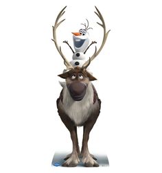 a cartoon character with antlers on his head