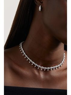 ANITA KO Atlas 18-karat white gold diamond necklace Dollar Gifts, White Gold Diamond Necklace, The Bling Ring, Anita Ko, Summer Style Guide, Bling Ring, Gucci Eyewear, Gold Diamond Necklace, Bling Rings