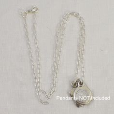 Paperclip Chain Necklace Description﻿: This ever-so-popular sterling silver paperclip chain necklace will look beautiful with your custom fingerprint jewelry, handwriting jewelry, pet memorial keepsakes and so much more. The chain is available in 8 lengths, from 16" to 30". Your finished chain will close with a silver lobster clasp. I buy the chain in bulk and assemble the lobster clasp so can make it in any length you wish. If you don't see the length you would like, please contact me with your Silver Minimalist Charm Necklace For Keepsake, Silver Personalized Chain Necklace With Round Pendant, Personalized Silver Chain Necklace With Round Pendant, Silver Personalized Chain Necklace, Personalized Silver Chain Necklace For Everyday, Personalized Silver Minimalist Chain Necklace, Minimalist Silver Charm Necklace With Paperclip Chain, Sterling Silver Paperclip Chain Jewelry For Anniversary, Sterling Silver Paperclip Chain Necklace As Gift