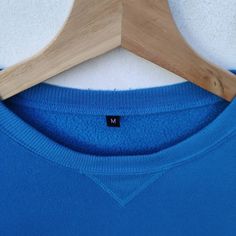 "PLEASE READ DESCRIPTIONS BEFORE BUYING. Contact me for questions about this cloth Plain Blue Sweatshirt Sweater Pullover Crew Neck Long Sleeve Medium Size Streetwear Sportswear Hip Hop Swag Rap Tee Pastel light colour TAG BRAND:- SIZE ON TAG :- Me ACTUAL SIZE MEASUREMENT :- ARM PIT TO ARM PIT : 20\" inches BACK COLLAR TO HEM : 24\" inches SLEEVE LENGTH : 22\" inches CONDITION :- Good used condition. Nice blue colour. No hole. Got one small yellowish spot, barely noticeable ( pointed with scisso Stussy Hoodie, Plain Blue, Streetwear Sportswear, College Sweatshirt, Hang Ten, Rap Tee, Blue Sweatshirt, Sweater Pullover, Crew Neck Shirt